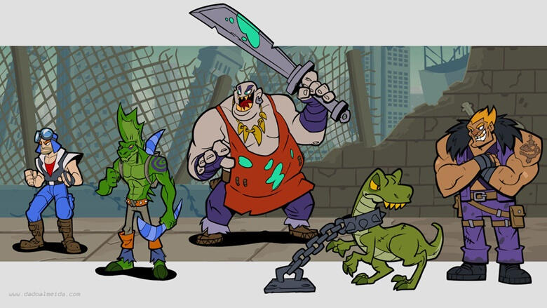 Cadillacs and Dinosaurs Arcade game